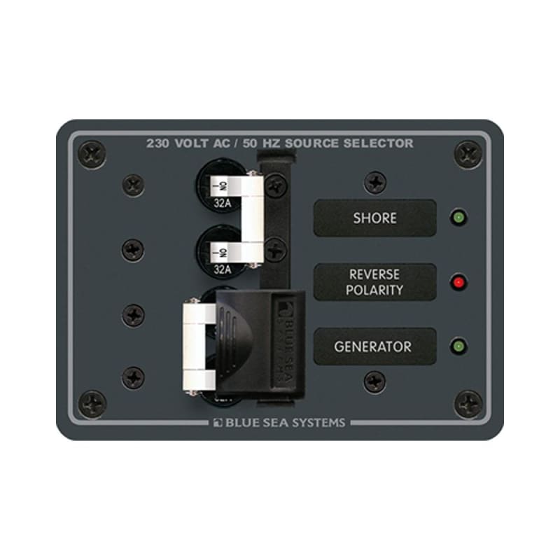 Blue Sea 8161 AC Toggle Source Selector (230V) - 2 Source [8161] Brand_Blue Sea Systems, Electrical, Electrical | Electrical Panels 