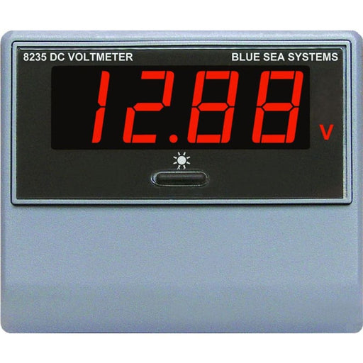 Blue Sea 8235 DC Digital Voltmeter [8235] 1st Class Eligible, Brand_Blue Sea Systems, Electrical, Electrical | Meters & Monitoring Meters & 