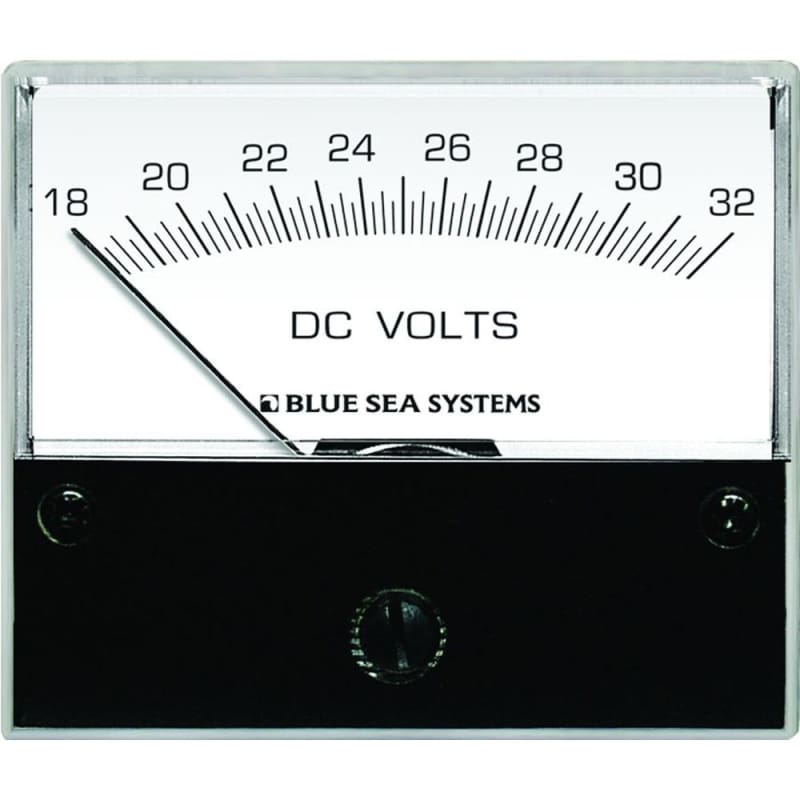 Blue Sea 8240 DC Analog Voltmeter - 2-3/4 Face 18-32 Volts DC [8240] 1st Class Eligible, Brand_Blue Sea Systems, Electrical, Electrical | 