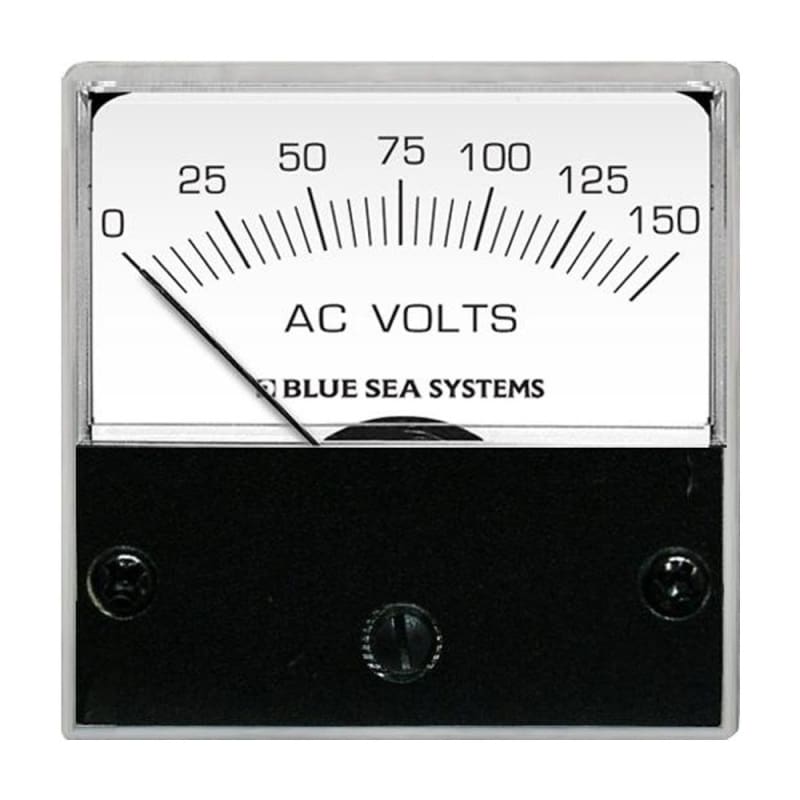 Blue Sea 8244 AC Analog Micro Voltmeter - 2 Face 0-150 Volts AC [8244] 1st Class Eligible, Brand_Blue Sea Systems, Electrical, Electrical | 