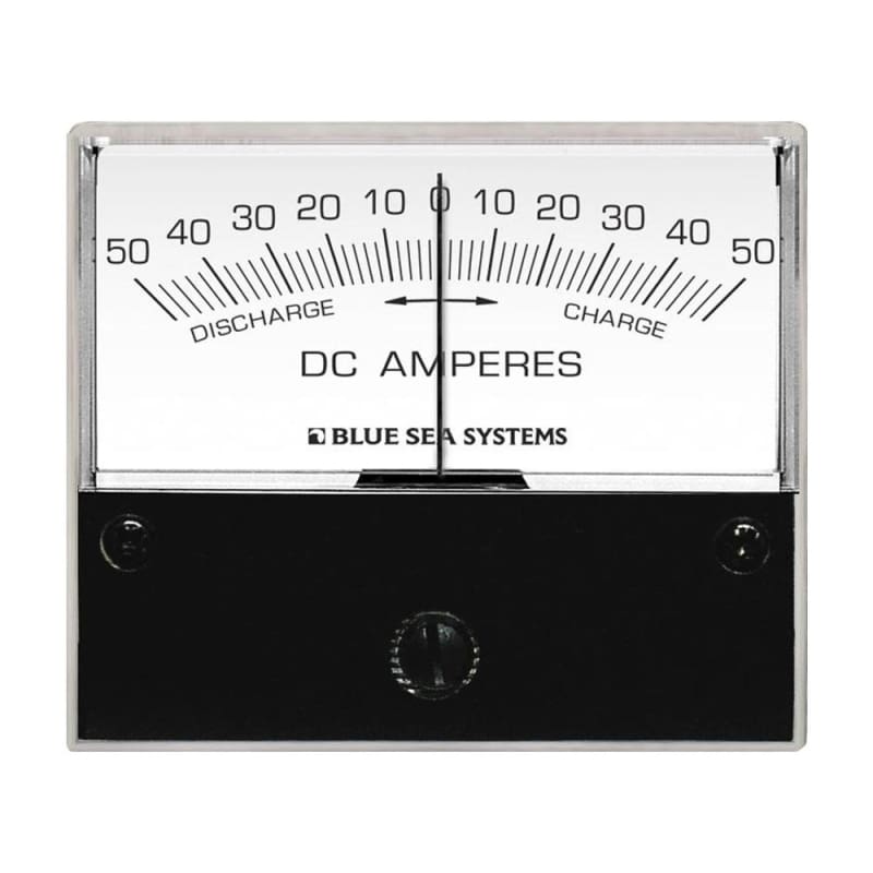 Blue Sea 8252 DC Zero Center Analog Ammeter - 2-3/4 Face 50-0-50 Amperes DC [8252] Brand_Blue Sea Systems, Electrical, Electrical | Meters &