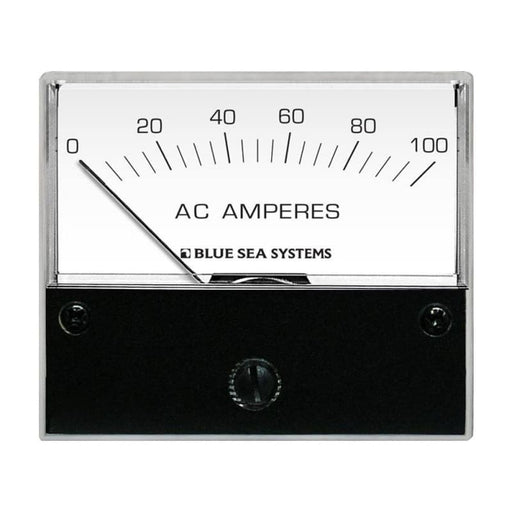 Blue Sea 8258 AC Analog Ammeter - 2-3/4 Face 0-100 Amperes AC [8258] 1st Class Eligible, Brand_Blue Sea Systems, Electrical, Electrical | 