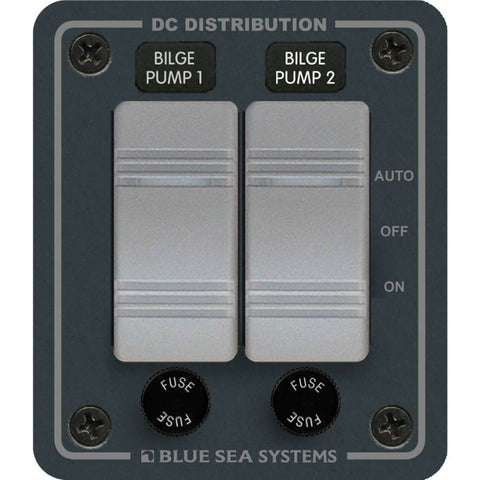 Blue Sea 8664 Contura 2 Bilge Pump Control Panel [8664] 1st Class Eligible, Brand_Blue Sea Systems, Electrical, Electrical | Switches &