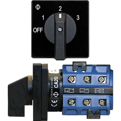 Blue Sea 9010 Switch AV 120VAC 32A OFF +3 Positions [9010] 1st Class Eligible, Brand_Blue Sea Systems, Electrical, Electrical | Switches & 