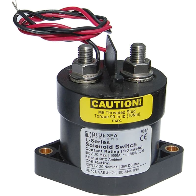 Blue Sea 9012 L Solenoid Switch - 12-24VDC - 250A [9012] Brand_Blue Sea Systems, Electrical, Electrical | Battery Management Battery 