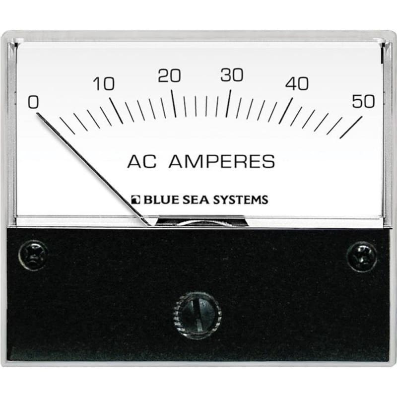 Blue Sea 9630 AC Analog Ammeter 0-50 Amperes AC [9630] 1st Class Eligible, Brand_Blue Sea Systems, Electrical, Electrical | Meters & 