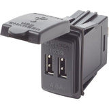 Blue Sea Dual USB Charger - 24V Contura Mount [1039] 1st Class Eligible, Brand_Blue Sea Systems, Electrical, Electrical | Accessories 