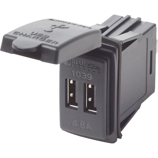 Blue Sea Dual USB Charger - 24V Contura Mount [1039] 1st Class Eligible, Brand_Blue Sea Systems, Electrical, Electrical | Accessories 