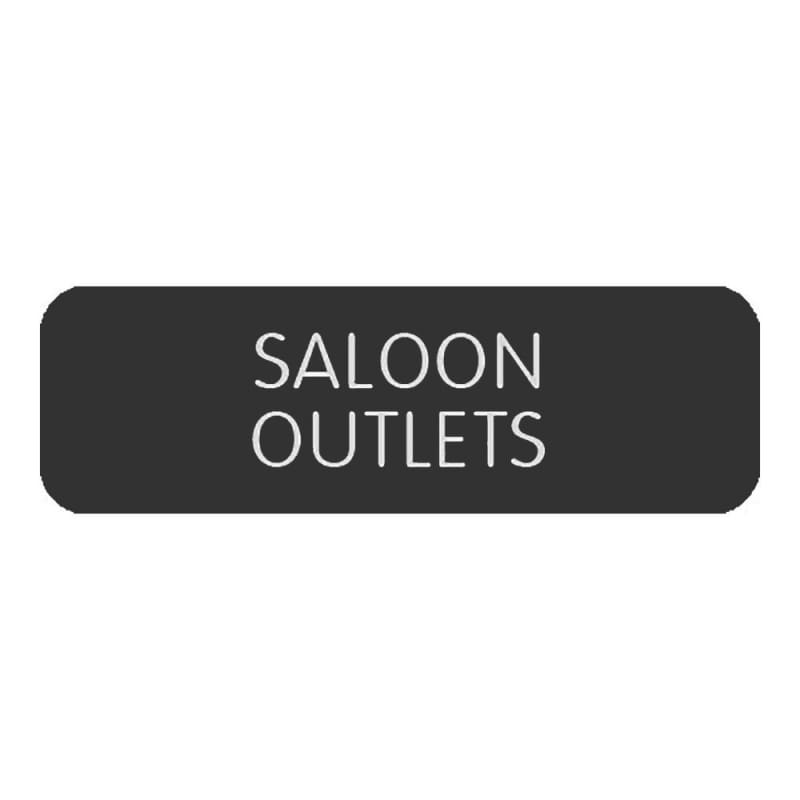 Blue Sea Large Format Label - Saloon Outlets [8063-0368] Brand_Blue Sea Systems Electrical Electrical | Switches & Accessories Switches &
