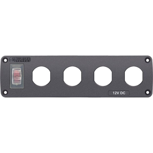 Blue Sea Water Resistant USB Accessory Panel - 15A Circuit Breaker 4x Blank Apertures [4369] Brand_Blue Sea Systems, Electrical, Electrical 
