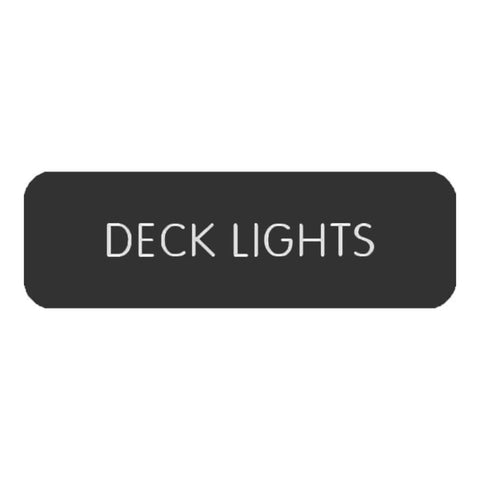 Blue SeaLarge Format Label - Deck Lights [8063-0124] Brand_Blue Sea Systems Electrical Electrical | Switches & Accessories Switches &