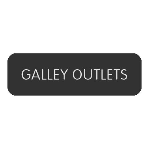 Blue SeaLarge Format Label - Galley Outlets [8063-0224] Brand_Blue Sea Systems Electrical Electrical | Switches & Accessories Switches &