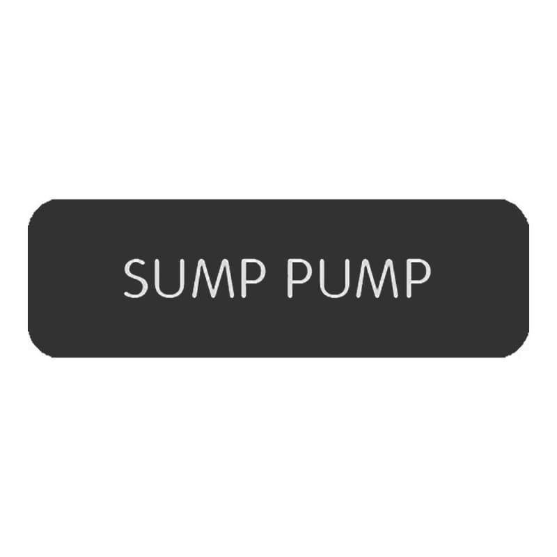 Blue SeaLarge Format Label - Sump Pump [8063-0410] Brand_Blue Sea Systems Electrical Electrical | Switches & Accessories Switches &