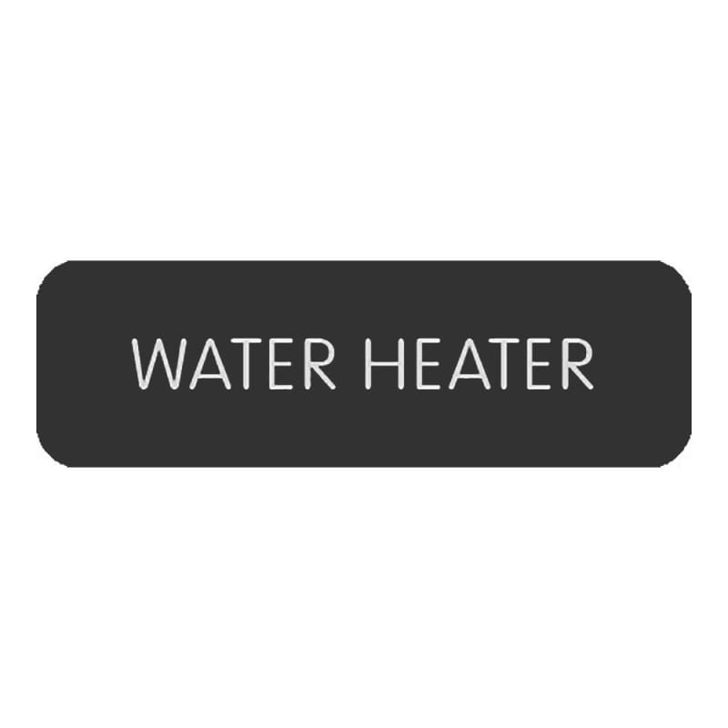 Blue SeaLarge Format Label - Water Heater [8063-0438] Brand_Blue Sea Systems Electrical Electrical | Switches & Accessories Switches &