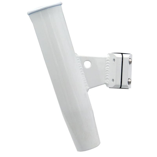 C.E. Smith Aluminum Vertical Clamp-On Rod Holder 1-5/16 OD White Powdercoat w/Sleeve [53716] Boat Outfitting, Boat Outfitting | Rod Holders,