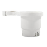 Camco Clamp-On Rail Mounted Cup Holder - Small for Up to 1-1/4 Rail - White [53086] Boat Outfitting, Boat Outfitting | Deck / Galley, 