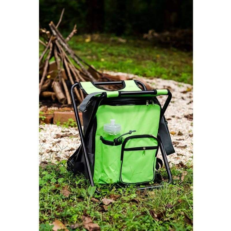 Camping Stool Backpack Cooler - Green camping, Camping | Accessories, Camping | Waterproof Bags & Cases, hiking, outdoor Sports & Outdoors 
