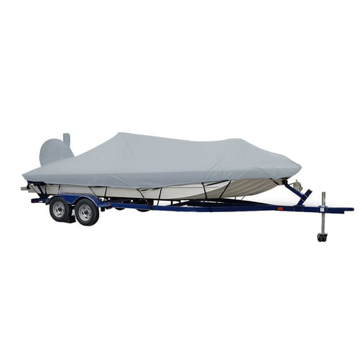 Carver Performance Poly-Guard Extra Wide Series Styled-to-Fit Boat Cover f/20.5 Aluminum Modified V Jon Boats - Grey [71420XP-10] Boat 