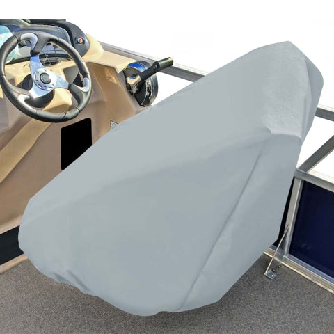 Carver Poly-Flex II Captains Chair Cover - Fits up to 32H x 26W x 25D - Grey [61061F-10] Boat Outfitting, Boat Outfitting | Winter Covers,