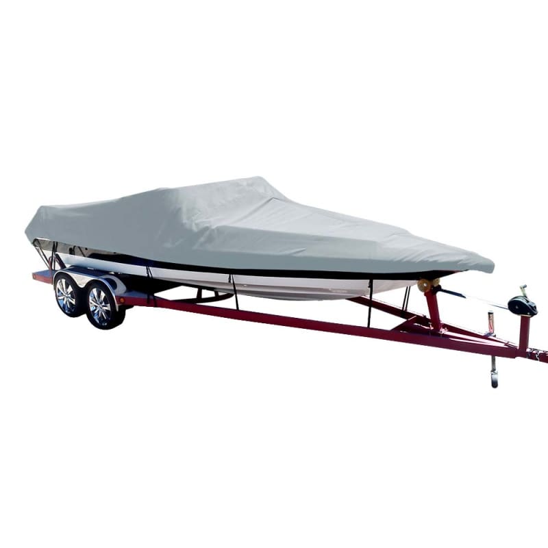 Carver Poly-Flex II Styled-to-Fit Boat Cover f/19.5 Sterndrive Ski Boats with Low Profile Windshield - Grey [74119F-10] Boat Outfitting,