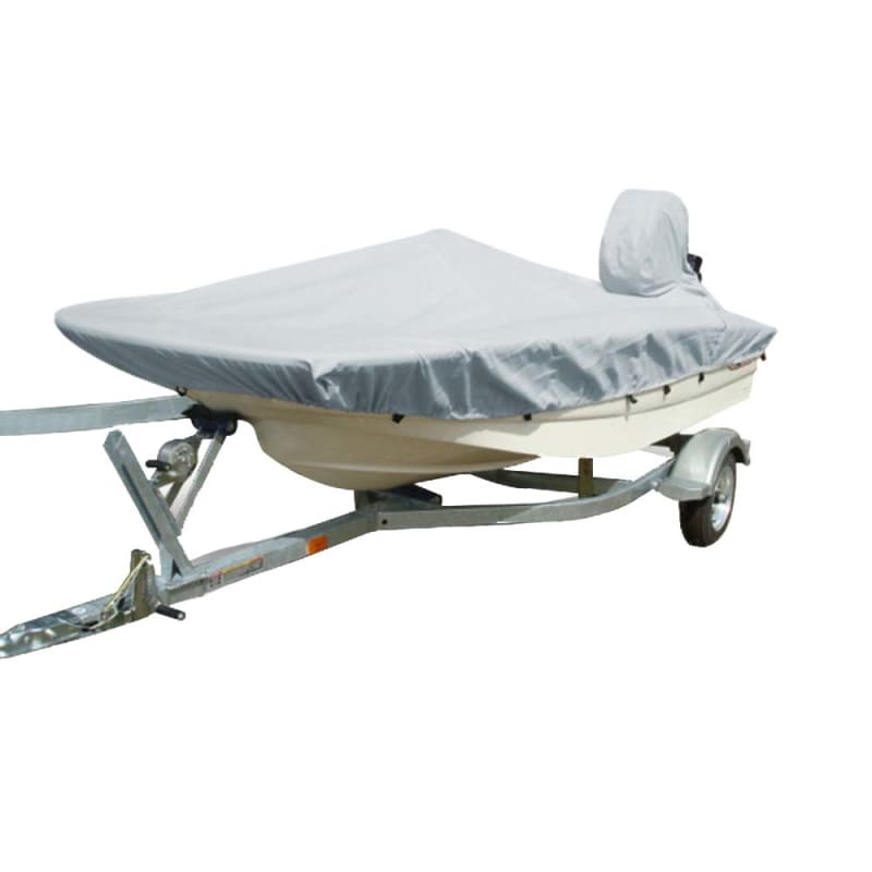 Carver Sun-DURA Styled-to-Fit Boat Cover f/15.5 Whaler Style Boats with Side Rails Only - Grey [71515S-11] Boat Outfitting, Boat Outfitting