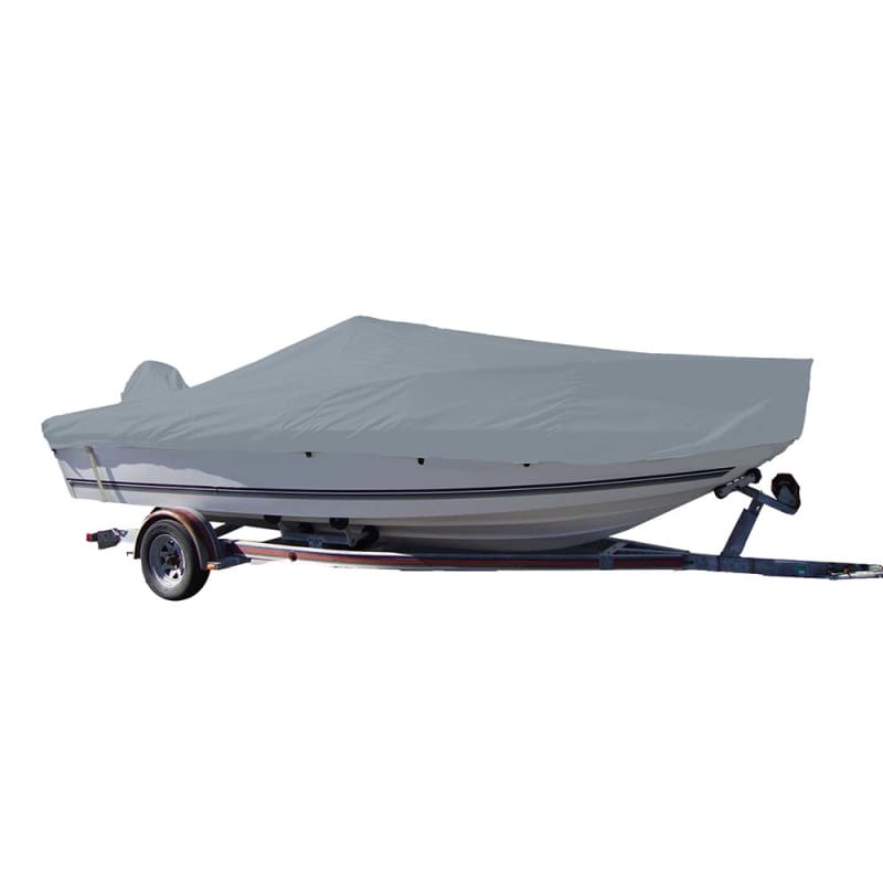 Carver Sun-DURA Styled-to-Fit Boat Cover f/18.5 V-Hull Center Console Fishing Boat - Grey [70018S-11] Boat Outfitting, Boat Outfitting |
