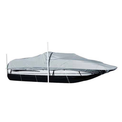 Carver Sun-DURA Styled-to-Fit Boat Cover f/20.5 Sterndrive Deck Boats w/Walk-Thru Windshield - Grey [95120S-11] Boat Outfitting, Boat