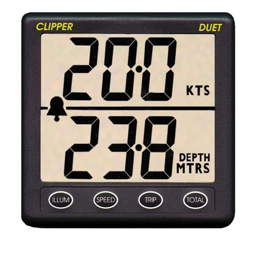 Clipper Duet Instrument Depth Speed Log w-Transducer [CL-DS] Brand_Clipper Marine Navigation & Instruments Marine Navigation & Instruments |