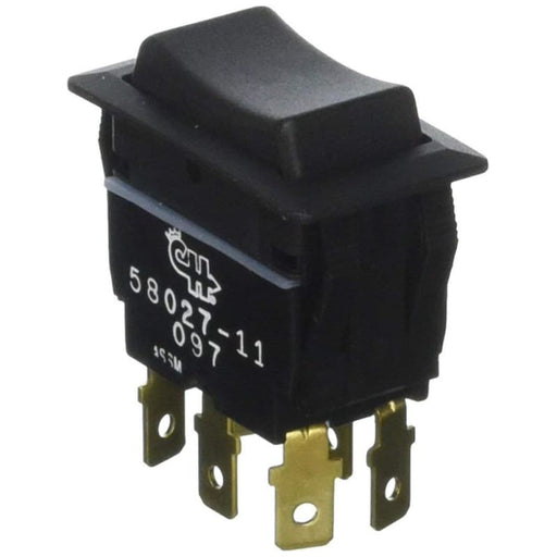 Cole Hersee Sealed Rocker Switch Non-Illuminated DPDT (On)-Off-(On) 6 Blade [58027-11-BP] 1st Class Eligible, Brand_Cole Hersee, Electrical,