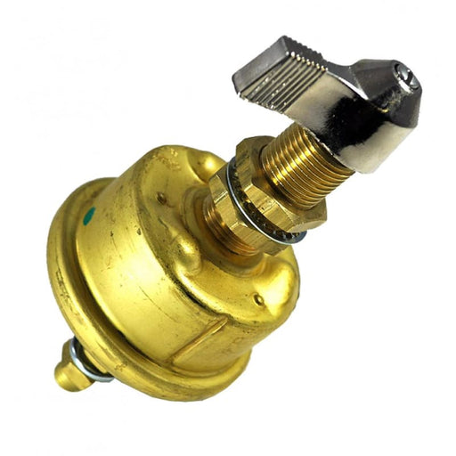 Cole Hersee Single Pole Brass Battery Switch w/Faceplate 175 Amp Continuous 800 Amp Intermittent [M-284-09-BP] Brand_Cole Hersee,