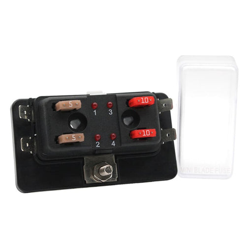 Cole Hersee Standard 4 MINI Series Fuse Block w/LED Indicators [880024-BP] 1st Class Eligible, Brand_Cole Hersee, Electrical, Electrical |