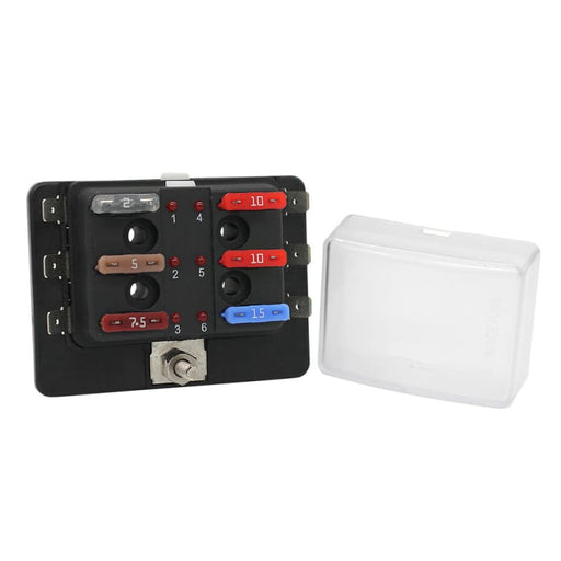 Cole Hersee Standard 6 ATO Fuse Block w/LED Indicators [880022-BP] 1st Class Eligible, Brand_Cole Hersee, Electrical, Electrical | Fuse