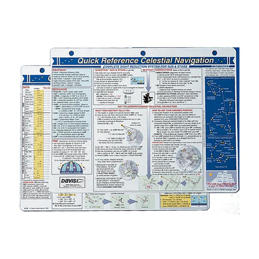 Davis Quick Reference Celestial Navigation Card [132] Boat Outfitting, Boat Outfitting | Accessories, Brand_Davis Instruments Accessories