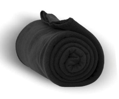 Deluxe Fleece Throw Blanket (Solid Colors) Black BLANKETS fleece Throw Blankets Fleece K-R-S-I