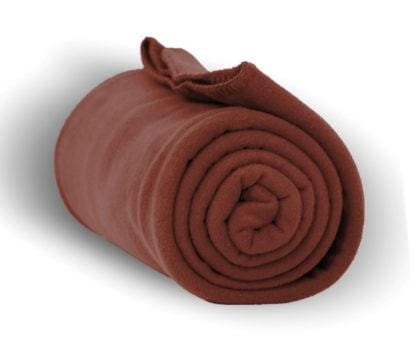 Deluxe Fleece Throw Blanket (Solid Colors) Cocoa BLANKETS fleece Throw Blankets Fleece K-R-S-I