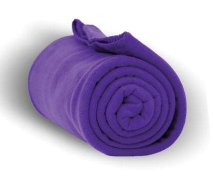 Deluxe Fleece Throw Blanket (Solid Colors) Purple BLANKETS fleece Throw Blankets Fleece K-R-S-I
