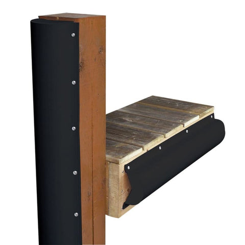 Dock Edge Piling Bumper - One End Capped - 6’ - Black [1020-B-F] Anchoring & Docking, Anchoring & Docking | Bumpers/Guards, Brand_Dock Edge