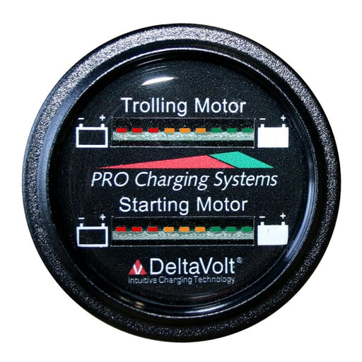 Dual Pro Battery Fuel Gauge - Marine Dual Read Battery Monitor - 12V/24V System - 15 Battery Cable [BFGWOM1524V/12V] Brand_Dual Pro,