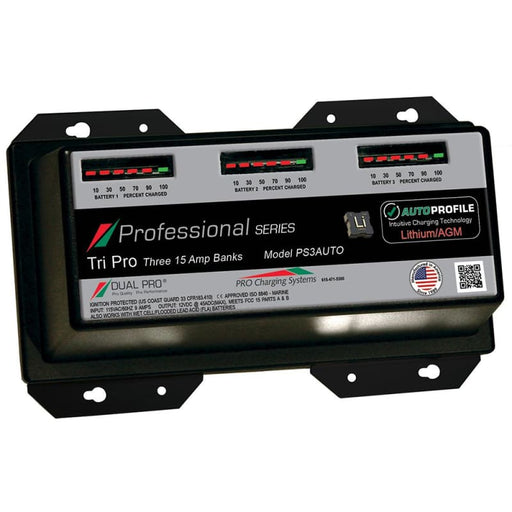 Dual Pro PS3 Auto 15A - 3-Bank Lithium/AGM Battery Charger [PS3AUTO] Brand_Dual Pro, Electrical, Electrical | Battery Chargers Battery