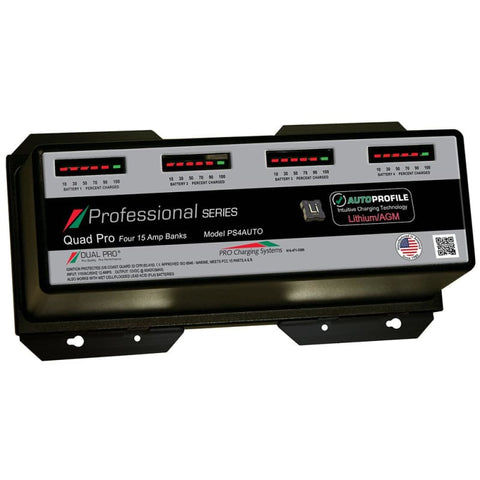 Dual Pro PS4 Auto 15A - 4-Bank Lithium/AGM Battery Charger [PS4AUTO] Brand_Dual Pro, Electrical, Electrical | Battery Chargers Battery
