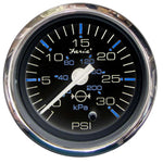 Faria Chesapeake Black 2 Water Pressure Gauge (30 PSI) [13712] Boat Outfitting, Boat Outfitting | Gauges, Brand_Faria Beede Instruments, 