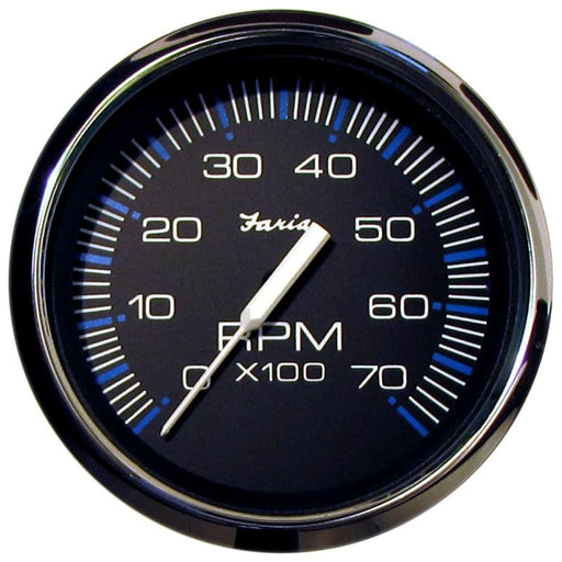 Faria Chesapeake Black 4 Tachometer - 7000 RPM (Gas) (All Outboards) [33718] Boat Outfitting, Boat Outfitting | Gauges, Brand_Faria Beede