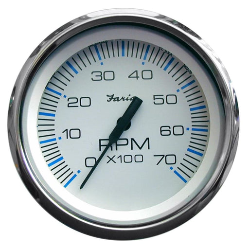 Faria Chesapeake White SS 4 Tachometer - 7000 RPM (Gas) (All Outboards) [33817] Boat Outfitting, Boat Outfitting | Gauges, Brand_Faria Beede