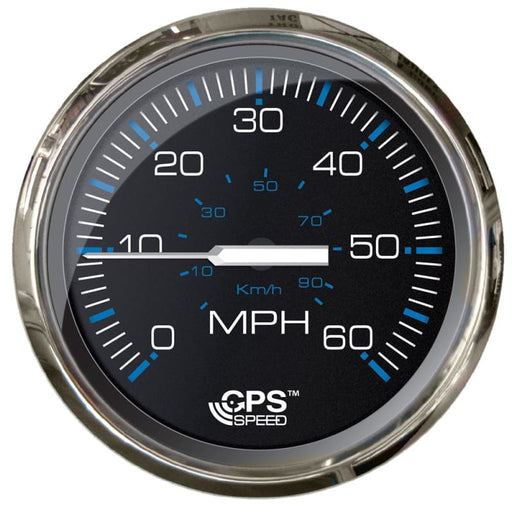Faria Chesepeake Black 4 Studded Speedometer - 60MPH (GPS) [33749] 1st Class Eligible, Boat Outfitting, Boat Outfitting | Gauges, 