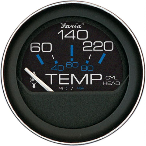 Faria Coral 2 Cylinder Head Temperature Gauge (60-120 F) w/Sender [13009] 1st Class Eligible, Boat Outfitting, Boat Outfitting | Gauges, 