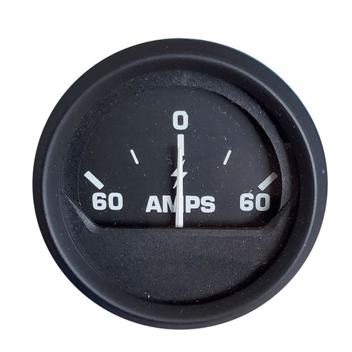 Faria Euro Black 2 Ammeter Gauge (60-0-60 AMP) [12822] 1st Class Eligible, Boat Outfitting, Boat Outfitting | Gauges, Brand_Faria Beede