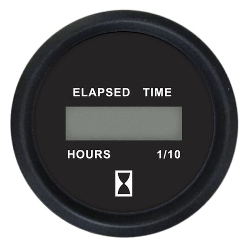 Faria Euro Black 2 Digital Hourmeter Gauge [12835] 1st Class Eligible, Boat Outfitting, Boat Outfitting | Gauges, Brand_Faria Beede 