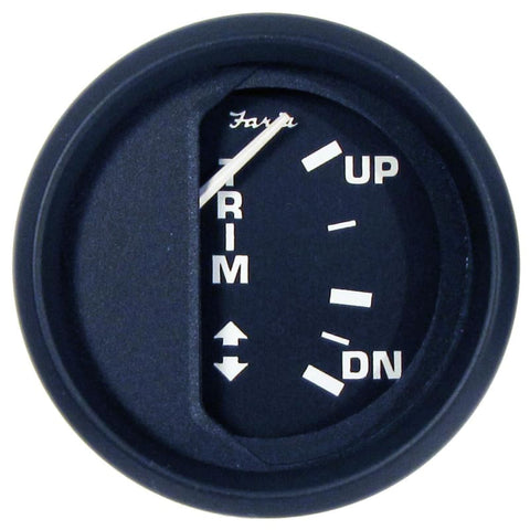 Faria Euro Black 2 Trim Gauge f/ Mercury / Mariner / Mercruiser / Volvo DP / Yamaha 01 and Newer [12828] 1st Class Eligible, Boat 