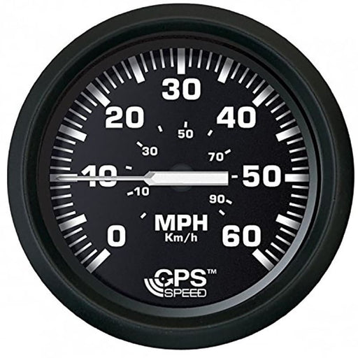 Faria Euro Black 4 Speedometer 60MPH (GPS) [32816] Boat Outfitting, Boat Outfitting | Gauges, Brand_Faria Beede Instruments, Marine 