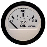 Faria Euro White 2 Oil Pressure Gauge (80 PSI) [12902] 1st Class Eligible, Boat Outfitting, Boat Outfitting | Gauges, Brand_Faria Beede 